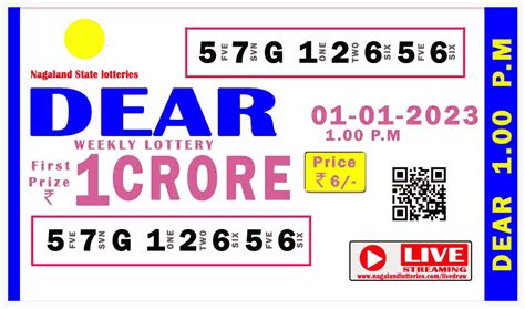 Dear Lottery Evening Results 8:00 PM .